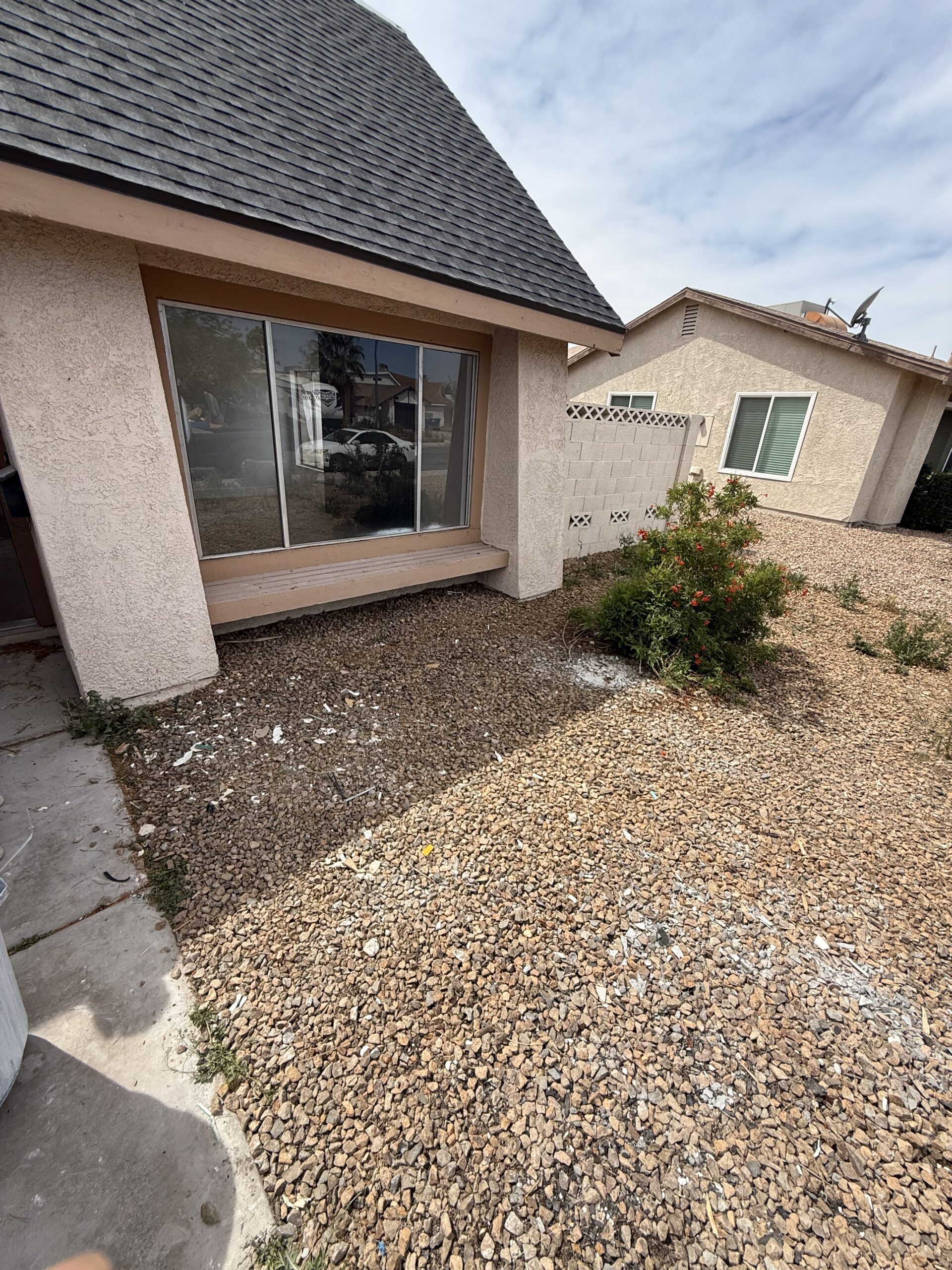 After: Clean space after local junk haulers removed heavy appliances