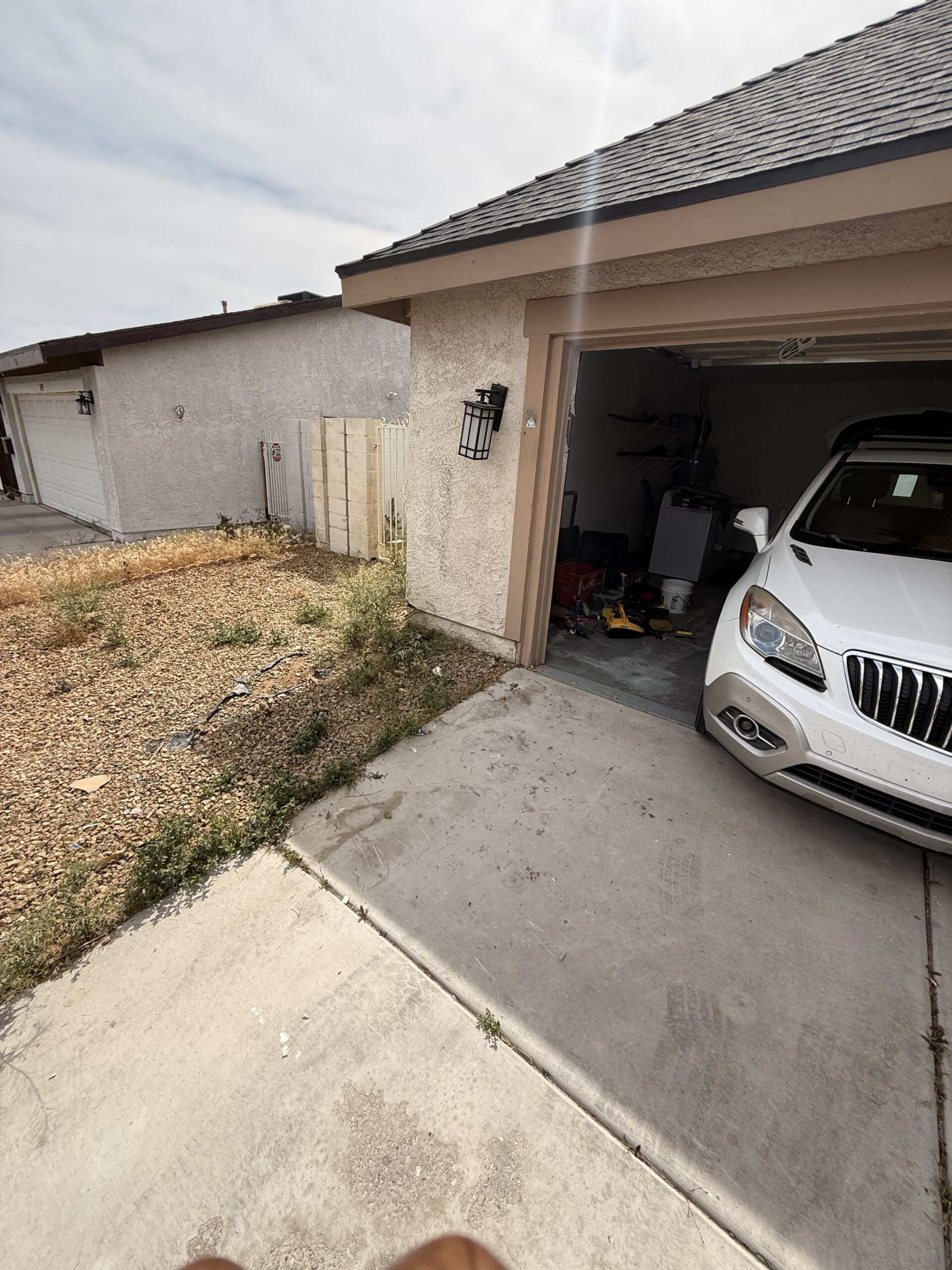 After: Spotless empty garage after residential junk hauling Summerlin